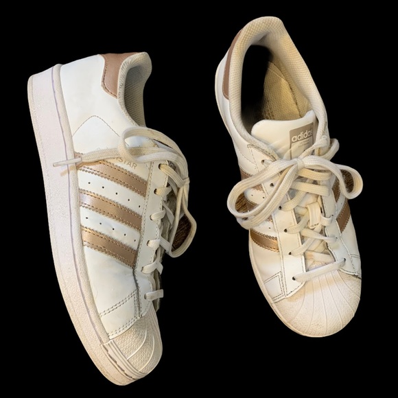 adidas rose gold superstar shoes
